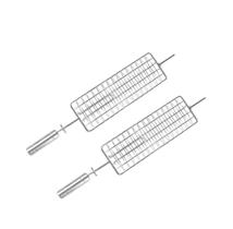 Espeto Grelha Côncavo P/ Churrasqueira Giratória Kit 2 Peças - Brasa Grill