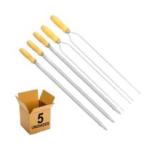 Espeto Inox Churrasco Matrinox 50cm Simples e Duplo 5 unid.