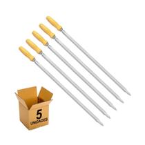 Espeto Inox Churrasco Matrinox Lâmina 50cm - 5 unid.