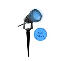 Espeto Jardim Led Azul 5W Quintal Plantas