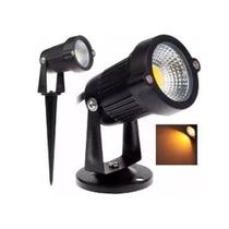 Espeto jardim led refletor luminária 5w ip66 branco-quente - Ctb