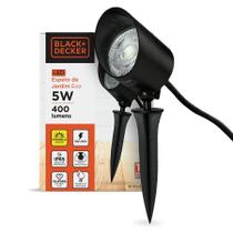Espeto LED 5W Luz Amarela IP65 - Black + Decker