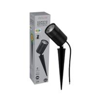 Espeto Led Effect Round IP65 Preto 10W RGB Bivolt - Avant