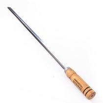 Espeto Para Churrasco Simples Cabo Madeira Lamina Inox 85 Cm