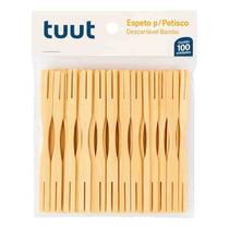 Espeto para Petisco 100 Unidades Bambu Tuut Espeto para Petisco 100 Unidades Bambu Tuut