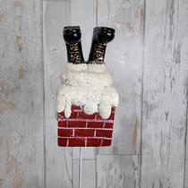 Espeto/pick Papai Noel Chamine Resina 7cm