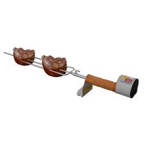 Espeto Portátil Giratório Basic Xpeto em Aço 62cm Churras Espeto Portátil Giratório Basic Xpeto em Aço 62cm Churras
