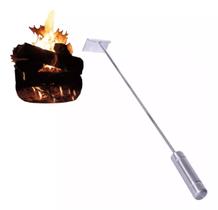 Espeto Rastelo Espalha Carvão Brasa Churrasqueira