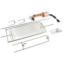 Espeto Rotativo Kit Grelha Petisco Espegrill