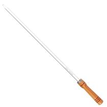 Espeto Simples Para Churrasco Churrasqueira 80cm Alumínio Cabo Madeira Mor Espeto Simples Para Churrasco Churrasqueira 80cm Alumínio Cabo Madeira Mor