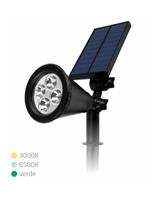 Espeto solar jardim led 3000k bc 4w com sensor e placa solar - MAK LED