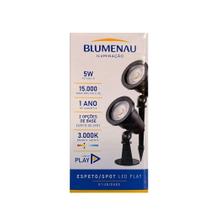 Espeto/Spot Led Play 5W 3000K IP65 Preto Bivolt - Blumenau - 21053101