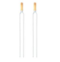 Espetos Churrasco Alumínio Duplo 85cm Cabo Madeira Kit com 2