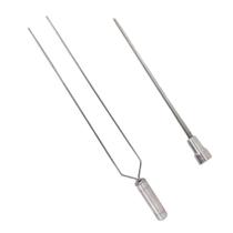 Espetos De Inox Lâmina 40cm Para Churrasco Duplo e Coraçã