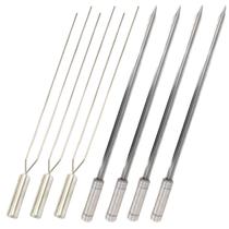 Espetos De Inox Para Churrasco Lâmina 60cm 3 Duplo 4 Espada Espetos De Inox Para Churrasco Lâmina 60cm 3 Duplo 4 Espada