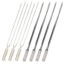Espetos De Inox Para Churrasco Lâmina 70cm 3 Duplo 4 Espada Espetos De Inox Para Churrasco Lâmina 70cm 3 Duplo 4 Espada