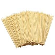 Espetos de madeira Hysagtek de 15 cm de bambu 400 unidades para churrasco e fondue