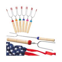 Espetos Extensíveis Para Assar Marshmallows, Palitos Para S'mores, Garfos Para Cachorro-Quente, Espetos Extensíveis Para Assar Marshmallows, Palitos Para S'mores, Garfos Para Cachorro-Quente,