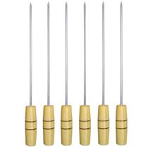 Espetos Mini Para Churrasco Kit Com 06 Espetos - Riomar Equipesca