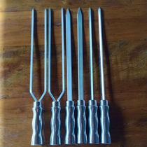 Espetos para churrasco kit 6 espetos 65 cm em alumínio para churrasco/churrasqueira