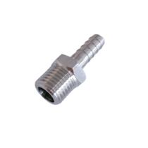 Espigão 1/4" com Rosca Macho 1/4" - INOX