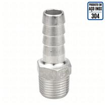 Espigão 5/8" (15 mm) x Rosca Macho 1/2" BSP - Aço Inox 304 - HBS