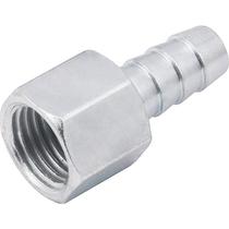 Espigão fixo fêmea para mangueira 5/16" rosca 1/4" npt aço zincado - Vonder