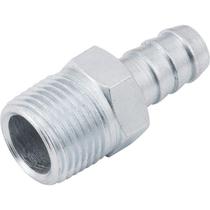 Espigão fixo macho para mangueira 3/8" rosca 3/8" npt aço zincado com 2 peças - Vonder