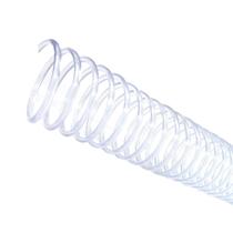 Espirais para Encadernação Cristal Transparente 33mm 250 Folhas 25 und
