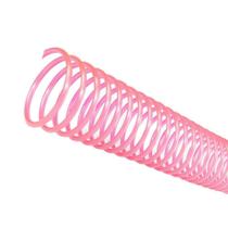 Espirais para Encadernação Transparente Rosa 33mm 250 Folhas 25 und