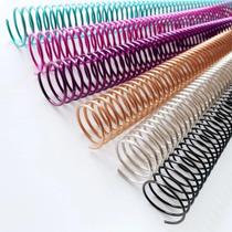 Espiral de Metal 40mm Branco 35cm para Encadernação Passo 6mm - 3 unidades Espiral de Metal 40mm Branco 35cm para Encadernação Passo 6mm - 3 unidades