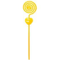 Espiral de Plastico 10 Un. Amarelo