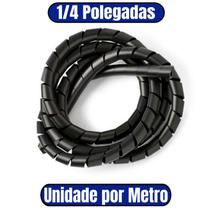 Espiral Fios 1/4 PVC Preto - FRONTEC (UNIDADE POR METRO) (F7114PEPR50)