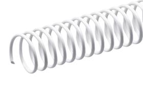 Espiral P/ Encadernação 17mm Branco Até 100 Fls 100 Unids.