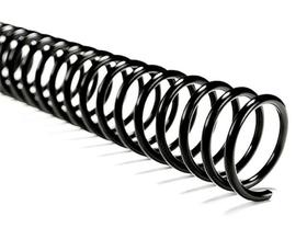 Espiral P/ Encadernação 20mm Preto Até 120 Fls 80 Unidades