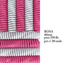 Espiral P/Encadernação Passo 3X1 - Rosa - 40Mm-350Fls