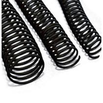 Espiral para Caderno 12MM Preto com 100 Unidades para 70 Folhas 1 Espiral para Caderno 12MM Preto com 100 Unidades para 70 Folhas 1