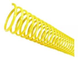 Espiral para Encadernação Amarelo 07 mm para 25 folhas 100un