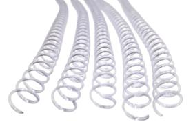 Espiral Para Encadernação Incolor 12mm Até 75 folhas com 100 Unidades