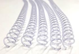 Espiral Para Encadernação Incolor 7mm Até 25 folhas com 100 Unidades