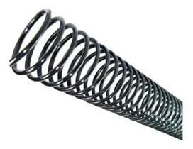 Espiral para Encadernação Preto 14 mm para 85 folhas 100un Espiral para Encadernação Preto 14 mm para 85 folhas 100un