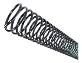 Espiral para Encadernação Preto 20 mm para 120 folhas 70un