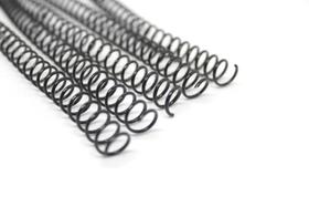 Espiral Para Encadernação Preto 7mm Até 25 folhas com 1000 Unidades