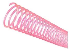Espiral para Encadernação Rosa 07 mm para 25 folhas 100un Espiral para Encadernação Rosa 07 mm para 25 folhas 100un