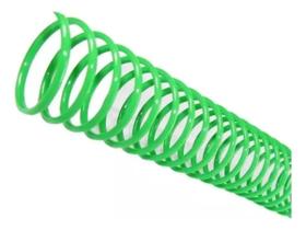 Espiral para Encadernação Verde 07 mm para 25 folhas 100un