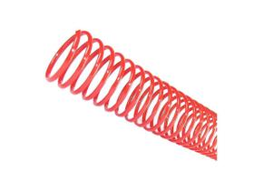 Espiral para Encadernação Vermelho 17mm 100 Folhas 100 und