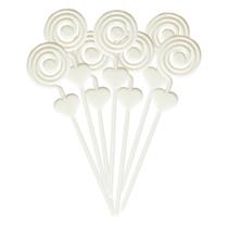 Espiral Plástico Lembrancinha Porta Recado Branco 100 Peças