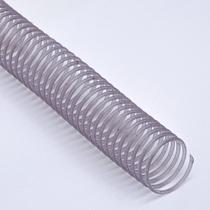 Espiral Plastico para encadernação 17mm Transparente c/ 100 Pcs - MARES