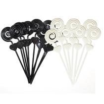 Espiral Plástico Porta Recado 100 Preto + 100 Brancos Espiral Plástico Porta Recado 100 Preto + 100 Brancos