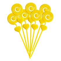 Espiral plástico Russo Art 500 peças -Cor: Amarelo Espiral plástico Russo Art 500 peças -Cor: Amarelo